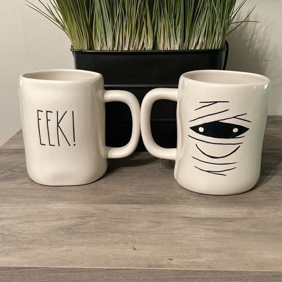 BRAND NEW!  RAE DUNN EEK! MUMMY DOUBLE-SIDED MUG - Picture 2 of 6